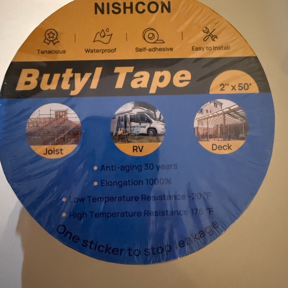NISHCON Butyl Tape 2" x 50'